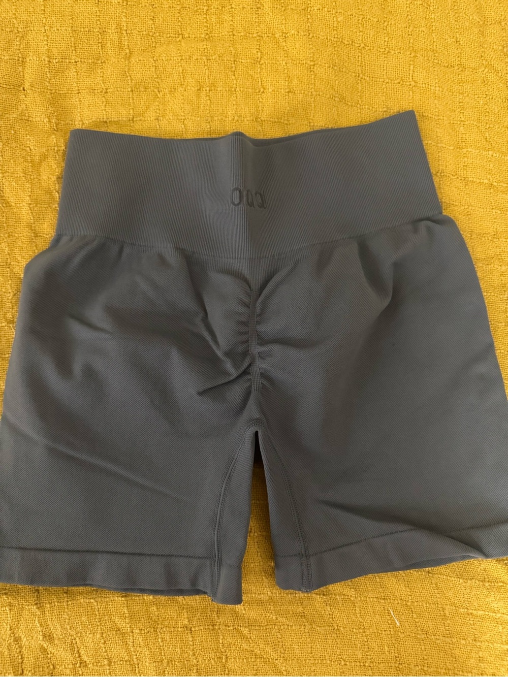 High-Rise Gray Bike Shorts for Women - Picture 3 of 3